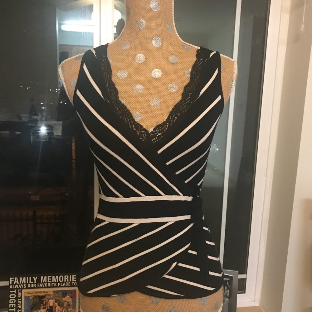 Beautiful, Bebe striped top.
